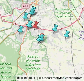 Mappa 00134 La Torretta RM, Italia (3.63917)