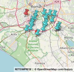 Mappa 00134 La Torretta RM, Italia (6.7155)