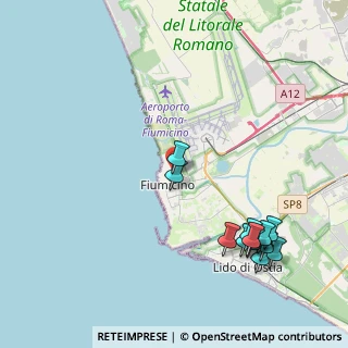 Mappa Via dell'Ippocampo, 00054 Fiumicino RM, Italia (5.22417)