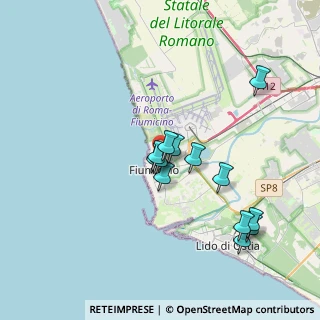 Mappa Via dell'Ippocampo, 00054 Fiumicino RM, Italia (3.42154)