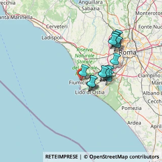 Mappa Via dell'Ippocampo, 00054 Fiumicino RM, Italia (13.32824)