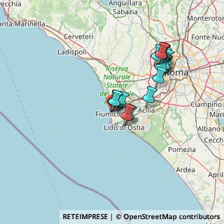 Mappa Via dell'Ippocampo, 00054 Fiumicino RM, Italia (13.44824)