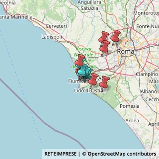 Mappa Via delle Conchiglie, 00054 Fiumicino RM, Italia (7.24917)