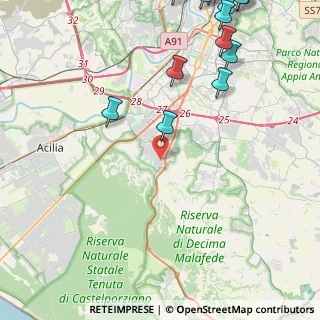 Mappa Via Renzo Bertani, 00128 Roma RM, Italia (6.83077)