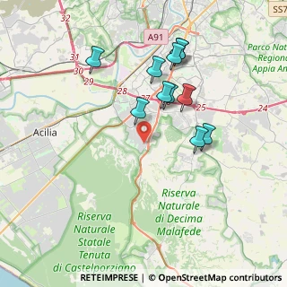 Mappa Via Davide Albertario, 00128 Roma RM, Italia (3.70455)