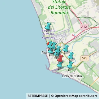 Mappa Via Pietro Artedi, 00054 Fiumicino RM, Italia (2.57083)