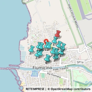 Mappa Via Pietro Artedi, 00054 Fiumicino RM, Italia (0.3315)