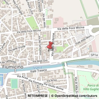 Mappa Via delle Ombrine, 17, 00054 Fiumicino, Roma (Lazio)