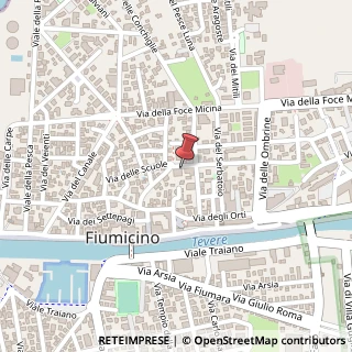 Mappa Via delle Scuole, 32, 00054 Fiumicino, Roma (Lazio)