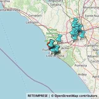 Mappa Via delle Scuole, 00054 Fiumicino RM, Italia (13.244)