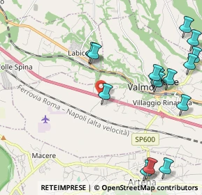 Mappa A1 Milano - Napoli, 00038 Valmontone RM, Italia (2.835)