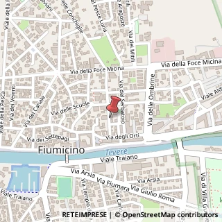 Mappa Via delle Sogliole, 10, 00054 Fiumicino, Roma (Lazio)
