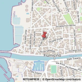 Mappa Via del Canale, 00054 Fiumicino, Roma (Lazio)