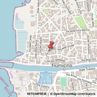 Mappa Via del Canale, 20, 00054 Fiumicino, Roma (Lazio)