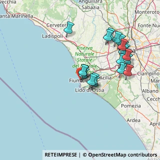 Mappa Via del Canale, 00054 Fiumicino RM, Italia (15.5585)