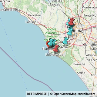 Mappa Via del Canale, 00054 Fiumicino RM, Italia (11.67)