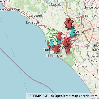 Mappa Via del Canale, 00054 Fiumicino RM, Italia (13.8845)