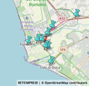 Mappa Via Pal Grande, 00054 Fiumicino RM, Italia (3.59667)