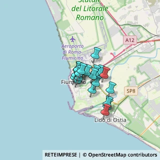 Mappa Via della Stazione di Fiumicino, 00054 Fiumicino RM, Italia (1.9165)