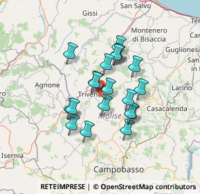 Mappa Unnamed Road, 86029 Trivento CB, Italia (10.9705)