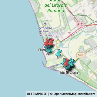 Mappa Via del Riccio di Mare, 00054 Fiumicino RM, Italia (3.355)