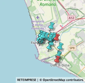 Mappa Via Enrico Berlinguer, 00054 Fiumicino RM, Italia (1.9025)
