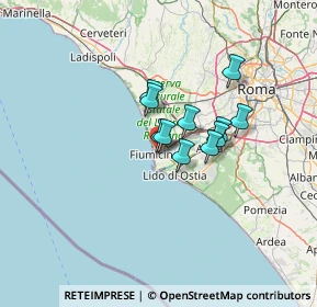 Mappa Via Enrico Berlinguer, 00054 Fiumicino RM, Italia (8.80455)