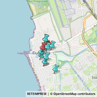 Mappa Via Porto Santo Stefano, 00054 Fiumicino RM, Italia (0.54583)
