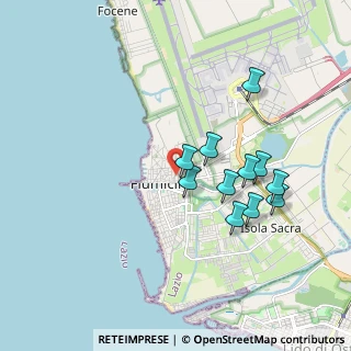 Mappa Via Porto Santo Stefano, 00054 Fiumicino RM, Italia (1.74636)
