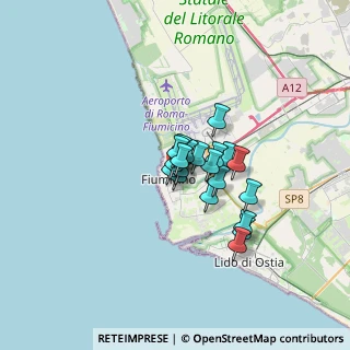 Mappa Via Porto Santo Stefano, 00054 Fiumicino RM, Italia (2.043)