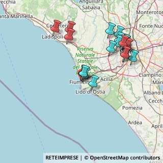 Mappa Via Porto Santo Stefano, 00054 Fiumicino RM, Italia (17.5945)