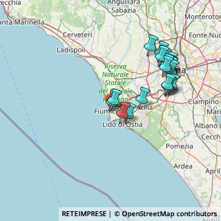 Mappa Via Porto Santo Stefano, 00054 Fiumicino RM, Italia (16.69)