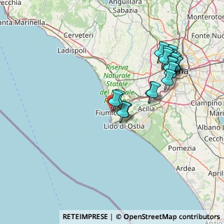 Mappa Via Porto Santo Stefano, 00054 Fiumicino RM, Italia (16.821)