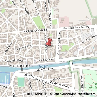 Mappa Via del Serbatoio, 28A, 00054 Fiumicino, Roma (Lazio)