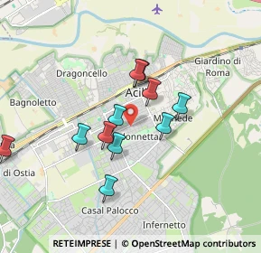 Mappa Via di Prato Cornelio, 00125 Roma RM, Italia (1.59)