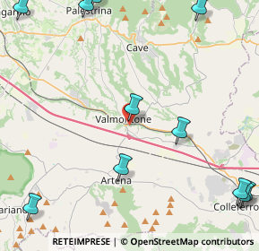 Mappa Via Mazzini, 00038 Valmontone RM, Italia (6.81273)