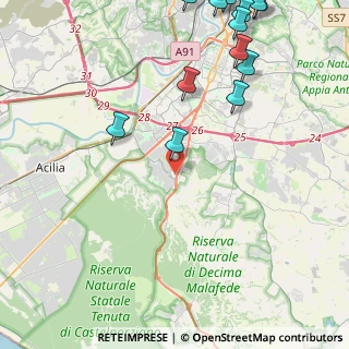 Mappa Via Augusto Renzini, 00128 Roma RM, Italia (6.47615)