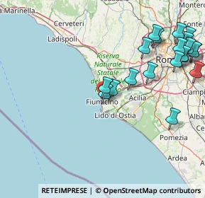 Mappa Via degli Scampi, 00054 Fiumicino RM, Italia (21.44)