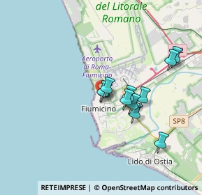 Mappa Via degli Scampi, 00054 Fiumicino RM, Italia (3.03909)