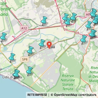 Mappa Via Edita Broglio, 00125 Roma RM, Italia (7.2845)