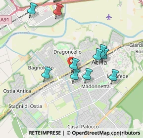 Mappa Via la Corsesca, 00126 Roma RM, Italia (2.30231)
