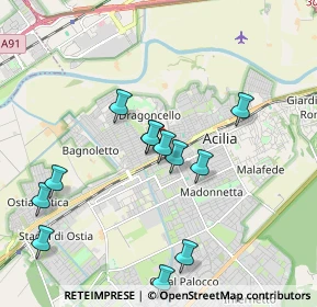 Mappa Via la Corsesca, 00126 Roma RM, Italia (2.015)