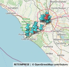 Mappa Via la Corsesca, 00126 Roma RM, Italia (9.4985)