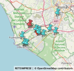 Mappa Via la Corsesca, 00126 Roma RM, Italia (5.43538)