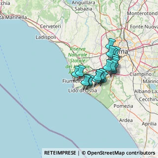 Mappa Via Portuense, 00054 Roma RM, Italia (10.9615)