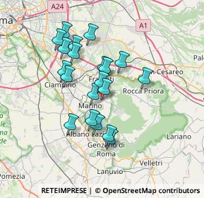Mappa Via Montegrappa, 00046 Grottaferrata RM, Italia (6.3255)