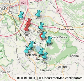 Mappa Via Montegrappa, 00046 Grottaferrata RM, Italia (6.32308)