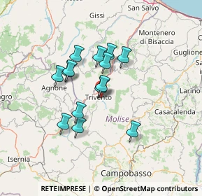 Mappa 86029 Trivento CB, Italia (11.30929)