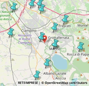 Mappa Pantanella, 00043 Ciampino RM, Italia (5.90941)