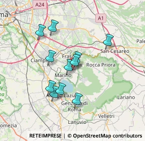 Mappa Via Monte Santo, 00046 Grottaferrata RM, Italia (6.27636)